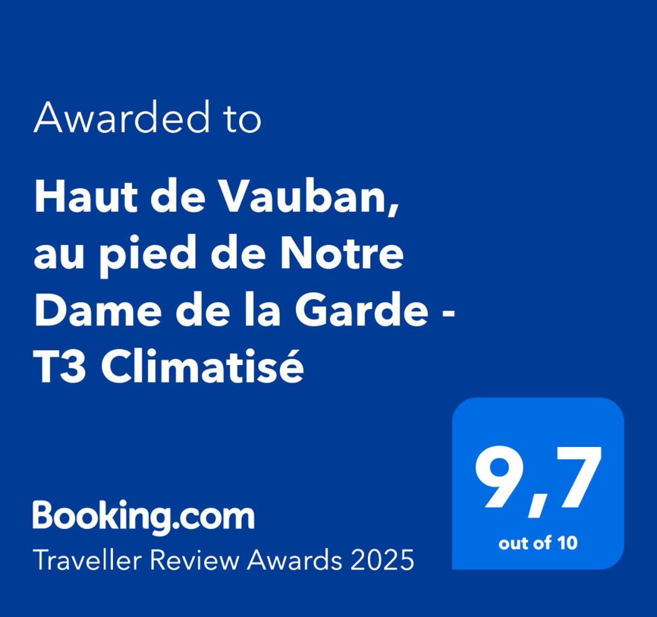 Haut De Vauban, Au Pied De Notre Dame De La Garde - T3 Climatise Marseille Exterior photo